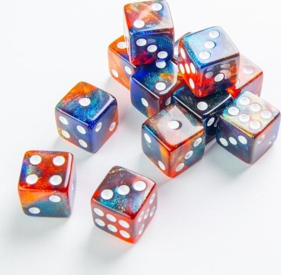 Gamegenic Gamegenic: Galaxy Series - Sada kostek D6 (16 mm) - Mars