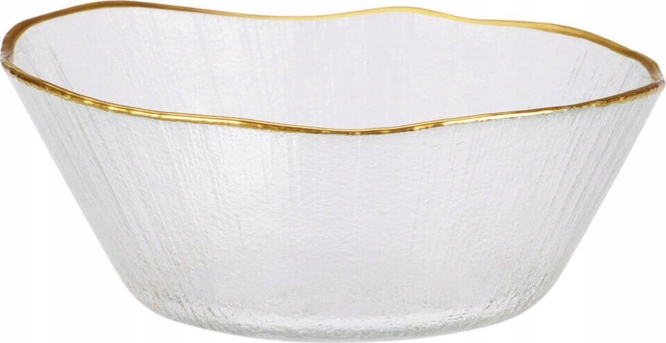 Miska, zlato/bílá, 15 cm