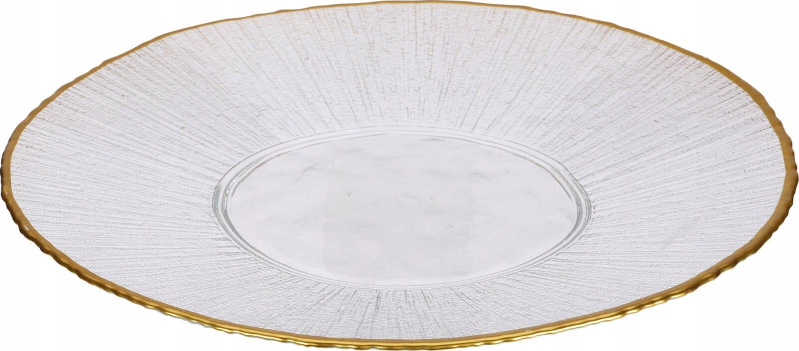 Talíř, zlato/bílý, 28 cm