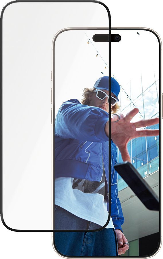 PanzerGlass - Ochrana obrazovky pro mobilní telefon - ultra široký tvar - sklo - barva rámu černá - pro Apple iPhone 16 Pro Max