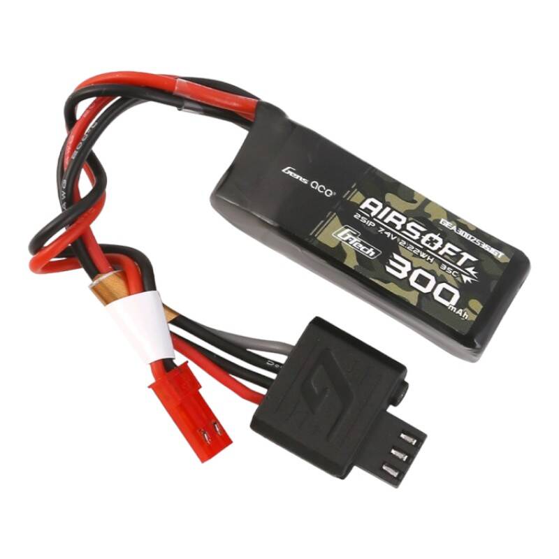 Gens ace G-Tech 35C 300mAh 2S1P 7,4V Airsoft Gun Lipo batéria s JST-SYP konektorom