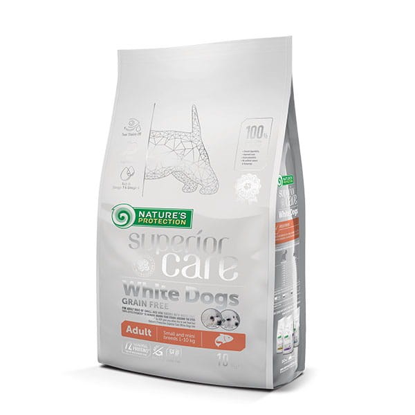 NATURE S PROTECTION Superior Care Dogs Junior Small Whitefish - sušené mlieko pre škrupiny - 10 kg