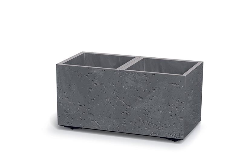 Květináč Prosperplast SIERRA CASE beton effect 57,7 cm šedý