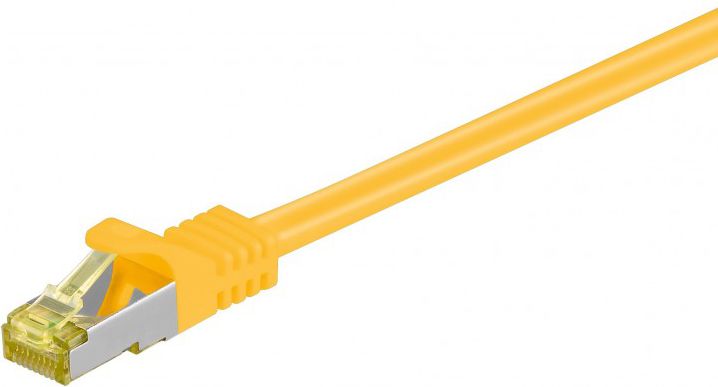 RJ-45 Patchkabel Cat 6.a S/FTP (PiMF), mit Cat.7 Rohkabel