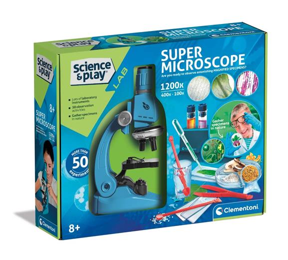 Sada Clementoni Science – Super Mikroskop 1200x, 50 experimentů