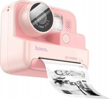 Hoco Digitální fotoaparát HOCO dětský fotoaparát s tiskárnou DV200 růžový