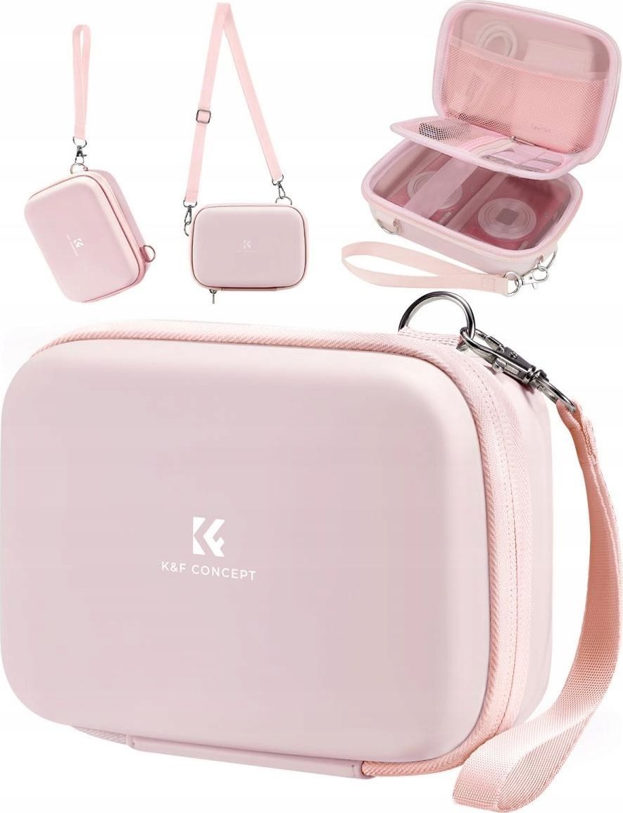 Kf Case Bag Holster Case Cover Case for 2x Camera GoPro DJI K&F Pink / KF13.167V2