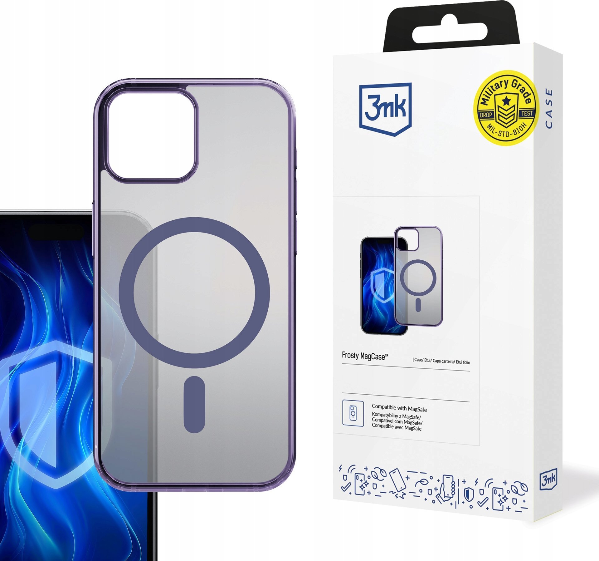 3mk Frosty MagCase Purple pro Apple iPhone 14 Plus