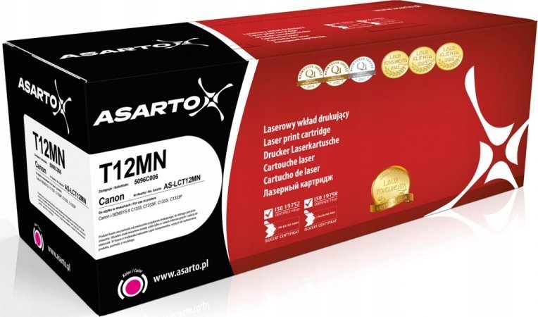 Toner Asarto Toner Asarto pro Canon T12MN | 5096C006 | 5300 stran | purpurová