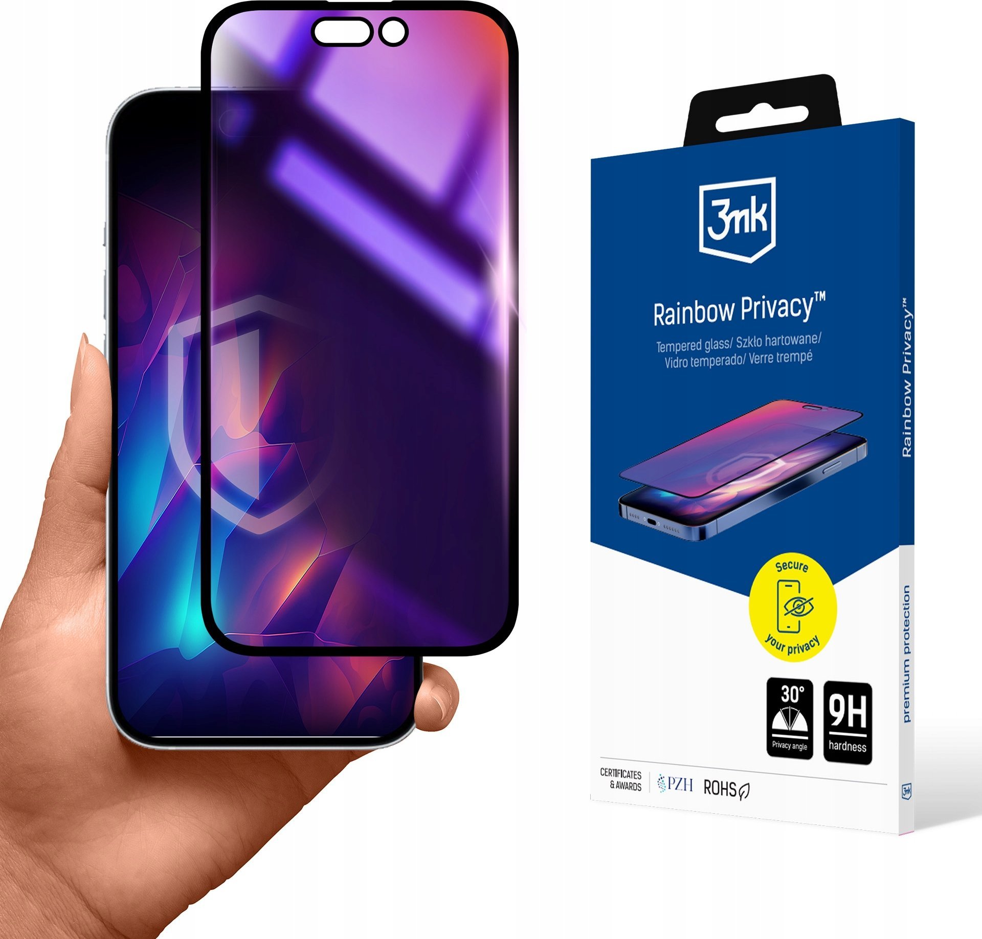 3mk Rainbow Privacy pro Apple iPhone 16