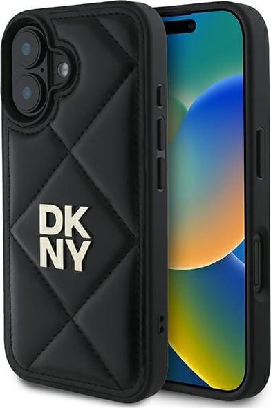 DKNY DKNY DKHCP16SPQDSLK iPhone 16 6.1 černo/černé prošívané logo