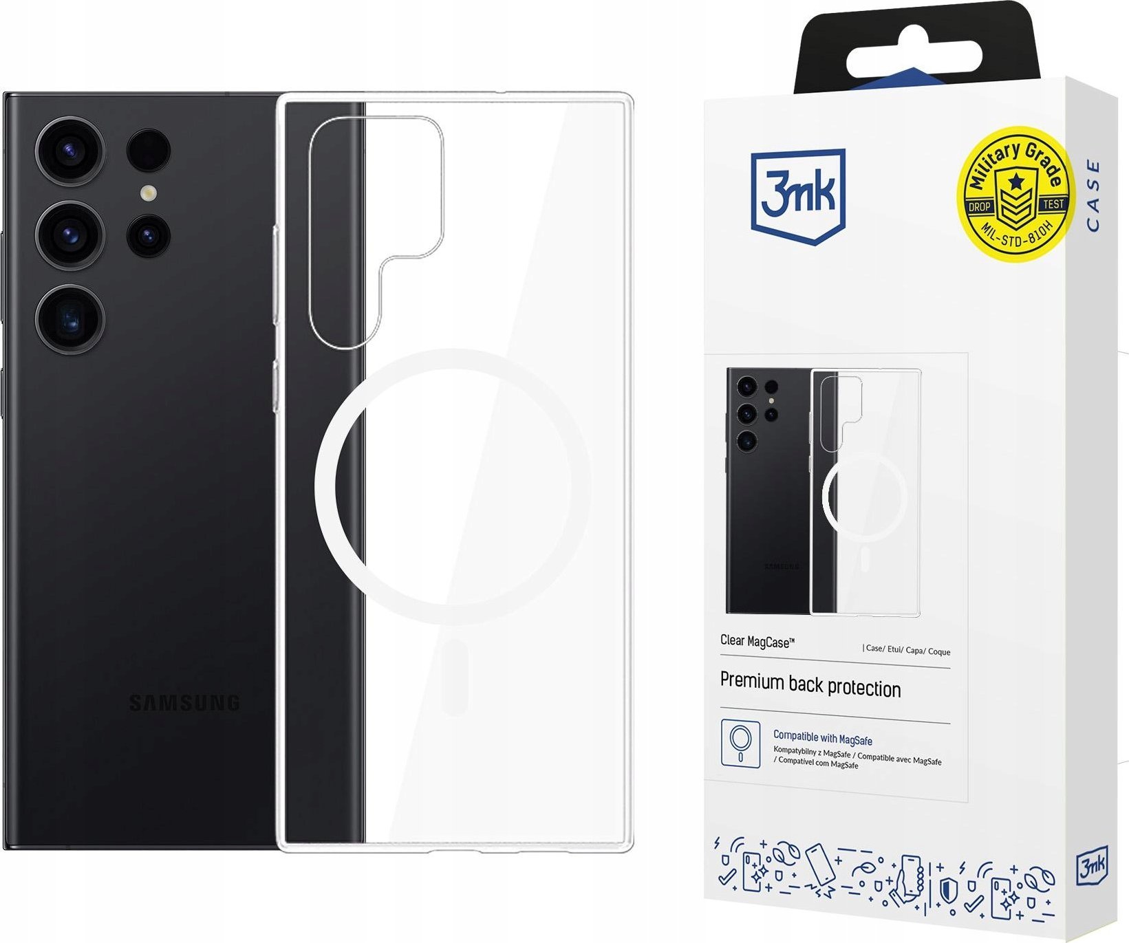3mk Clear MagCase pro Samsung Galaxy S24 Ultra