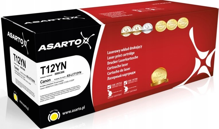 Toner Asarto Toner Asarto pro Canon T12CN | 5097C006 | 5300 stran | azurová