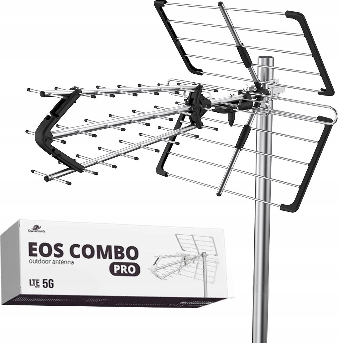 RTV anténa Spacetronik směrová anténa DVB-T2 Spacetronik EOS PRO Combo UHF+VHF LTE 5G (bílá)
