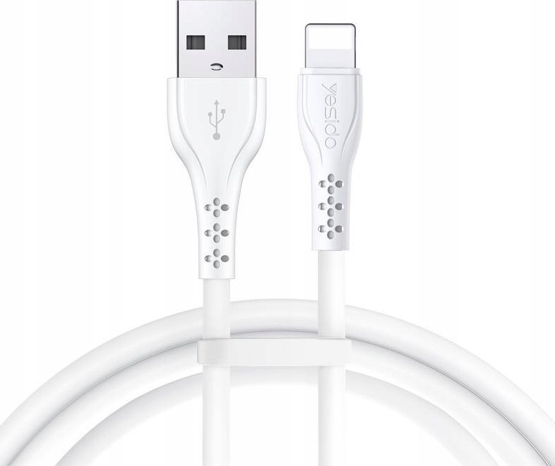Yesido USB kabel yesido CA71 USB-iP 2A kabel (20 ks) 1m, BÍLÁ