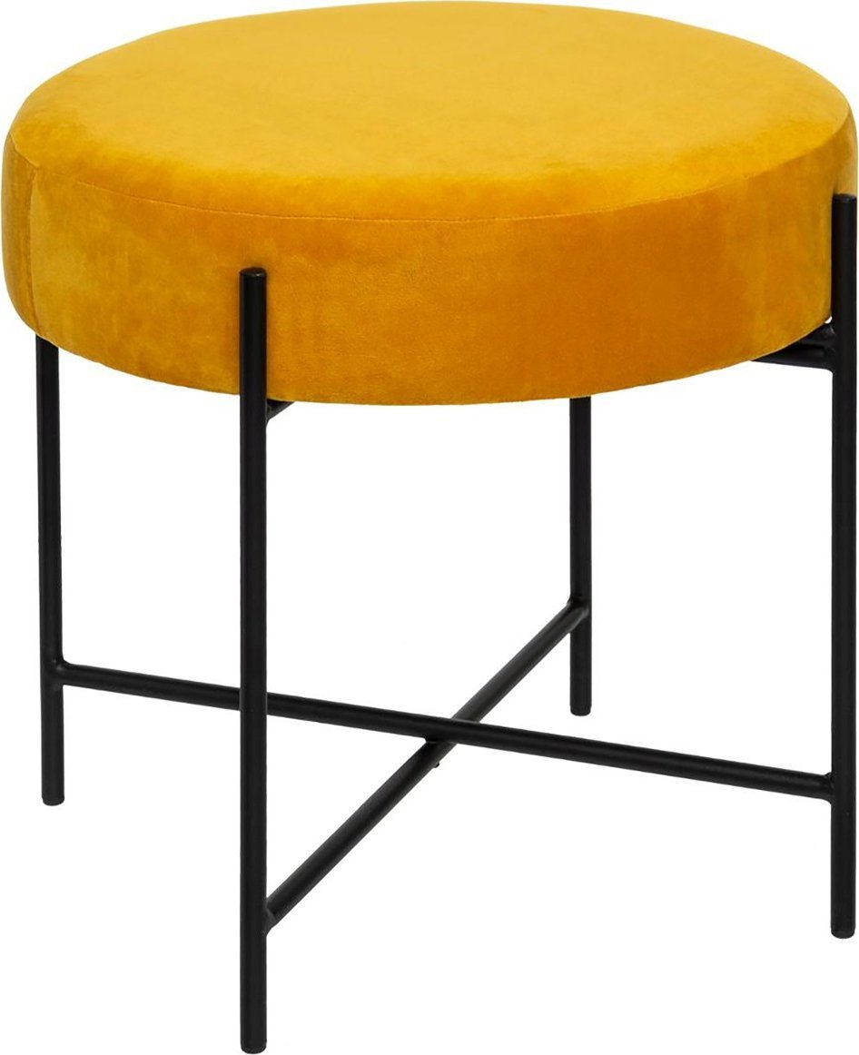 Sametový taburet Atmosphera ARTY, O 47 cm