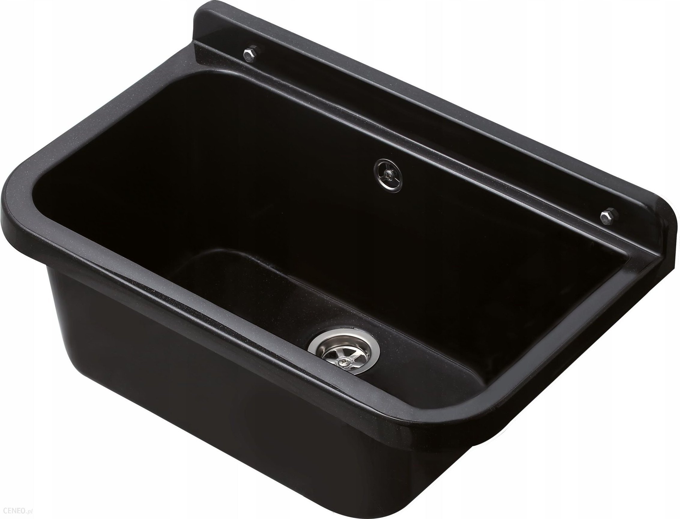 Umyvadlo Hydroland SINK.50 UŽITEČNÁ PROSTOR ČERNÝ POLYPR. 50 x 34