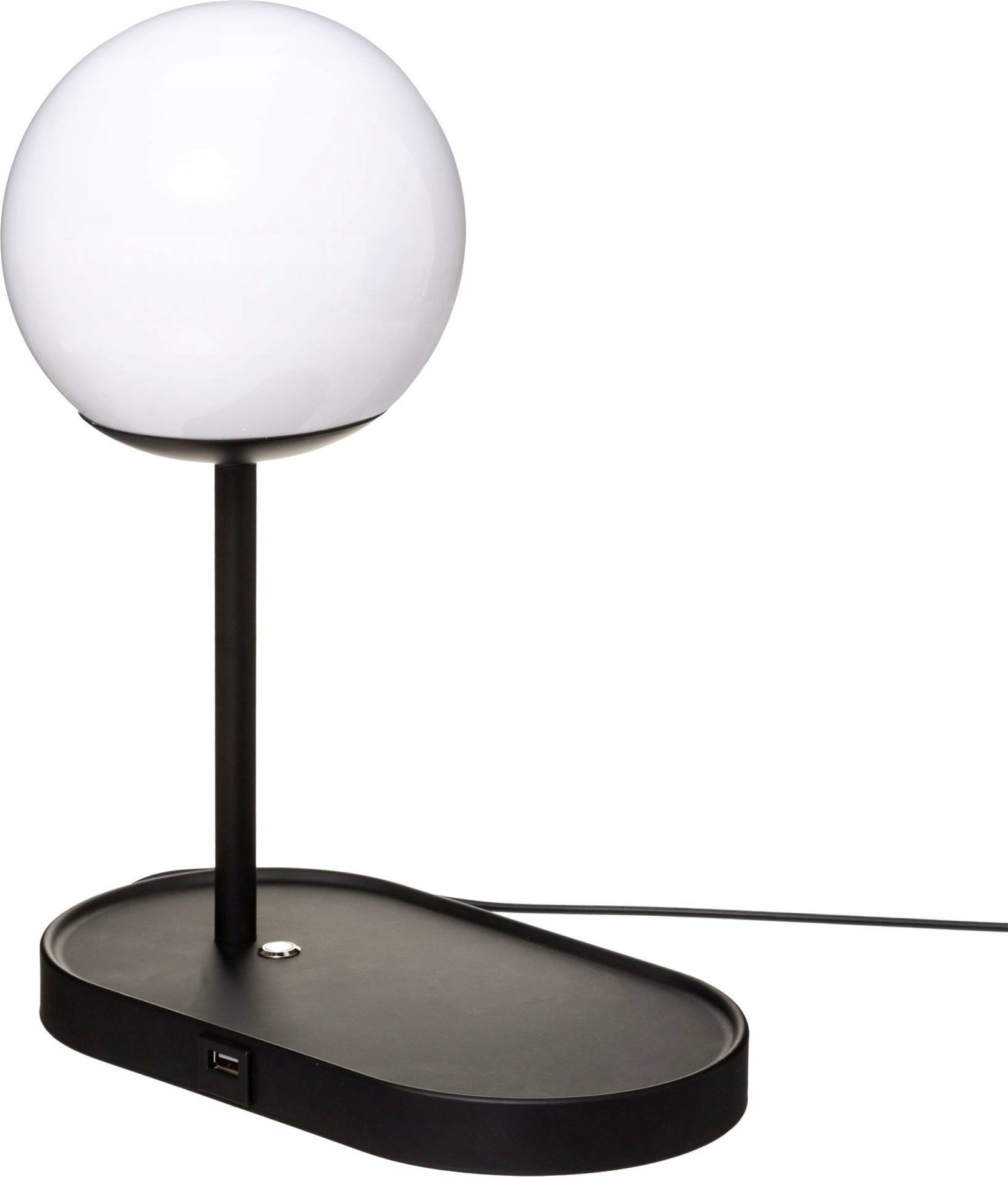 Stolní lampa Atmosphera COLORS, nabíjecí přes USB, černá