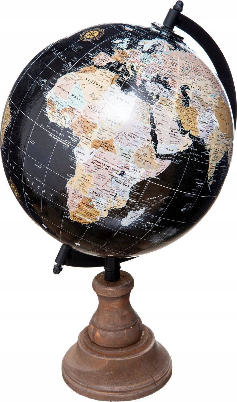 Atmosphera Retro dekorativní globus, dřevěný, 32 cm