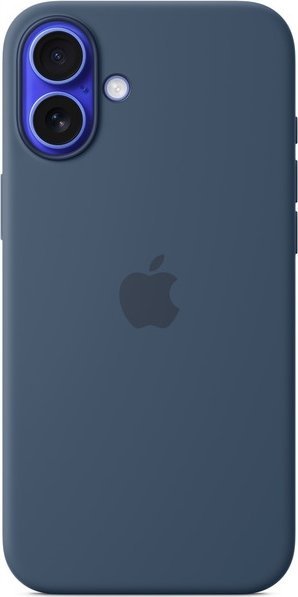 iPhone 16 Plus Silicone Case with MS - Denim