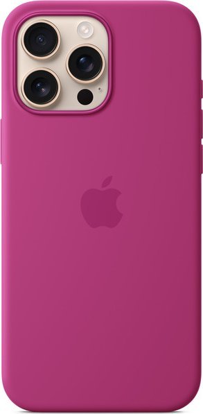 iPhone 16 Pro Max Silicone Case with MS - Fuchsia