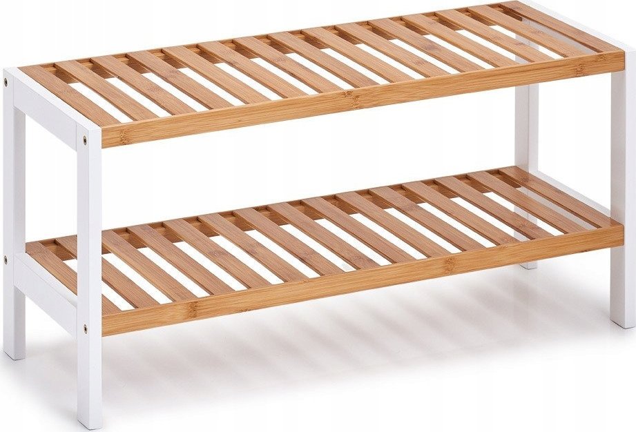 Zeller White bambusový botník, předsíň, botník, botník, botník, bambusový nábytek, ZELLER