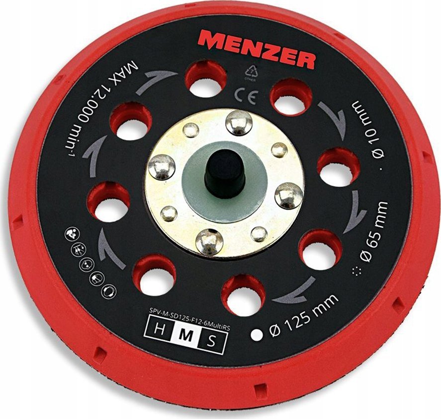 Menzer 125mm Víceotvorový brusný kotouč Menzer pro ETS - MEDIUM
