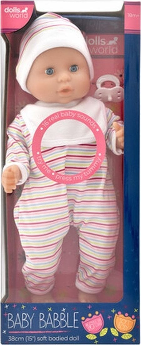 Dolls World DOLLS WORLD PANENKA BABY BABBLE 38 CM