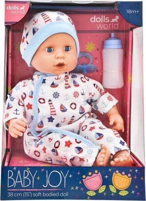 Dolls World - Miminko Baby Joy BLUE - 38 cm