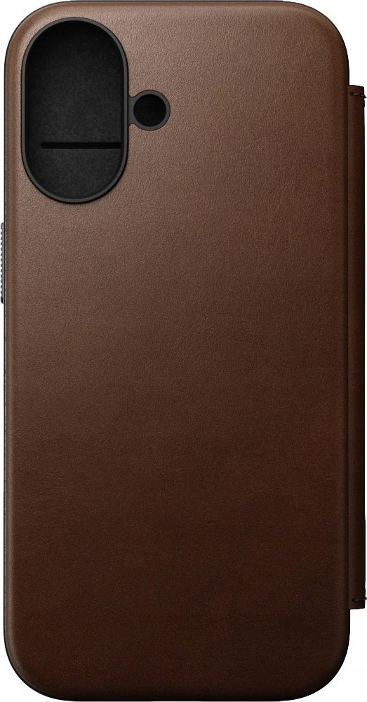 Nomad Nomad Modern Leather Folio, hnědá - iPhone 16