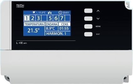 Nowodvorski Drátový a bezdrátový termostatický regulátor ventilu L-4X WiFi (4 sekce, komunikace RS485)