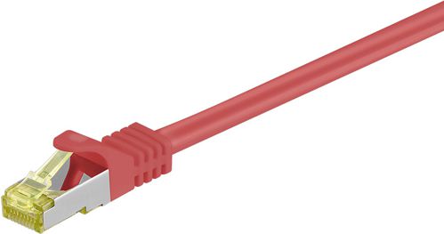 RJ-45 Patchkabel Cat 6.a S/FTP (PIMF), mit Cat.7 Rohkabel