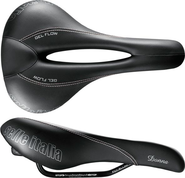 Sedlo Selle Italia SELLE ITALIA DONNA GEL FLOW L (id match - L2) Fec Alloy 7, Duro-Tek, 345g černá (NOVÉ)