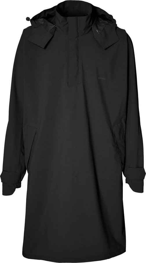 Bazalka Unisex pončo do deště BASIL MOSSE CYCLE PONCHO UNISEX 100% voděodolné jet černé Velikost: XL/XXL