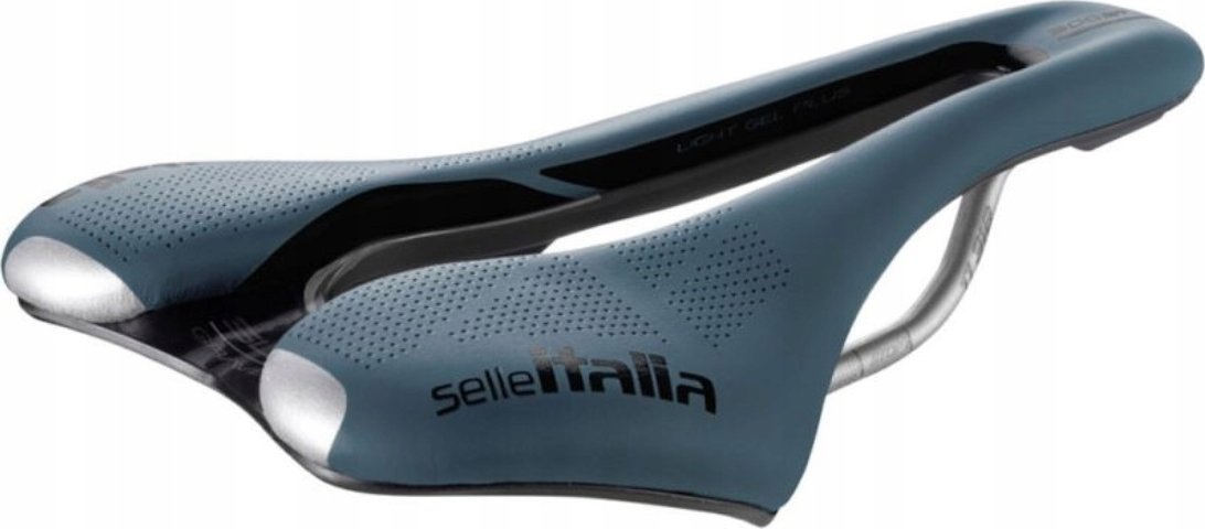 Sedlo Selle Italia SELLE ITALIA SLR BOOST GRAVEL TI316, Superflow L (id match - L3), TI 316 Rail, Fibra-Tek, Light Gel, 209g, Modrá (NOVINKA)