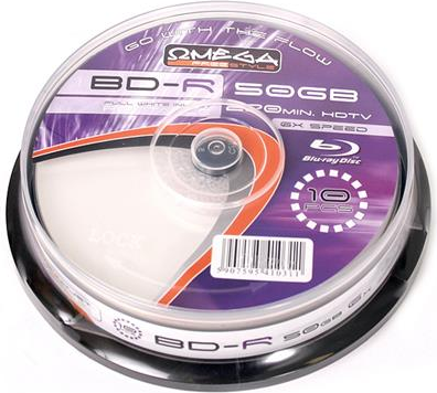 Omega BD-R 50GB 6x10ks (41031)