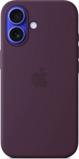 iPhone 16 Silicone Case with MS - Plum