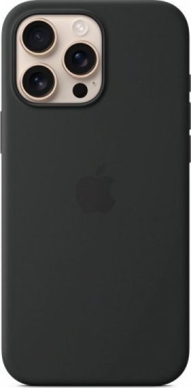iPhone 16 Pro Max Silicone Case with MS - Black