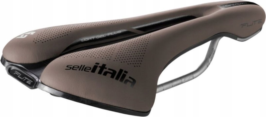 Sedlo Selle Italia SELLE ITALIA FLITE BOOST GRAVEL TI316, Superflow L (id match - L3), TI 316 Rail, Fibra-Tek, Light Gel, 232g, Hnědá (NOVINKA)