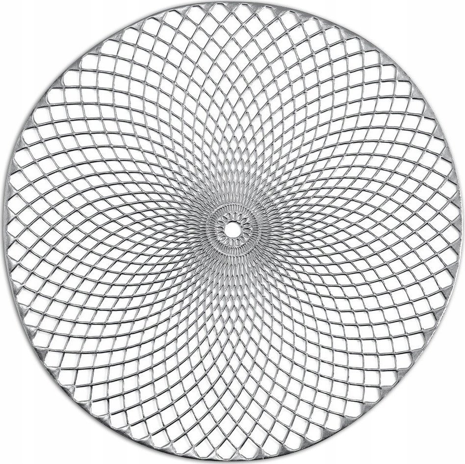 Zeller MANDALA Prostírání, O 38 cm, stříbrná