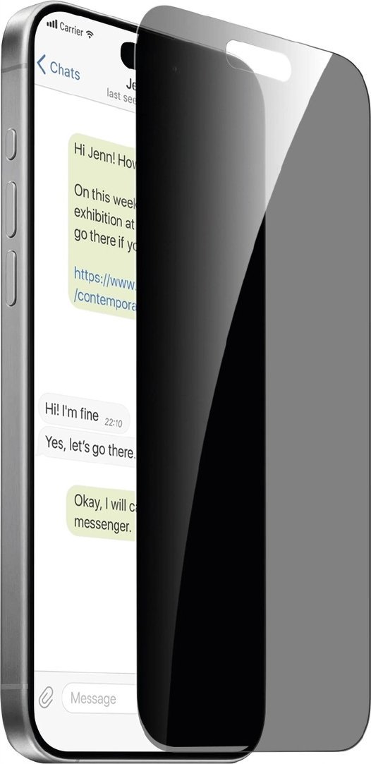 Tvrzené sklo Puro Privacy pro iPhone 16 Pro Max / iPhone 15 Pro Max
