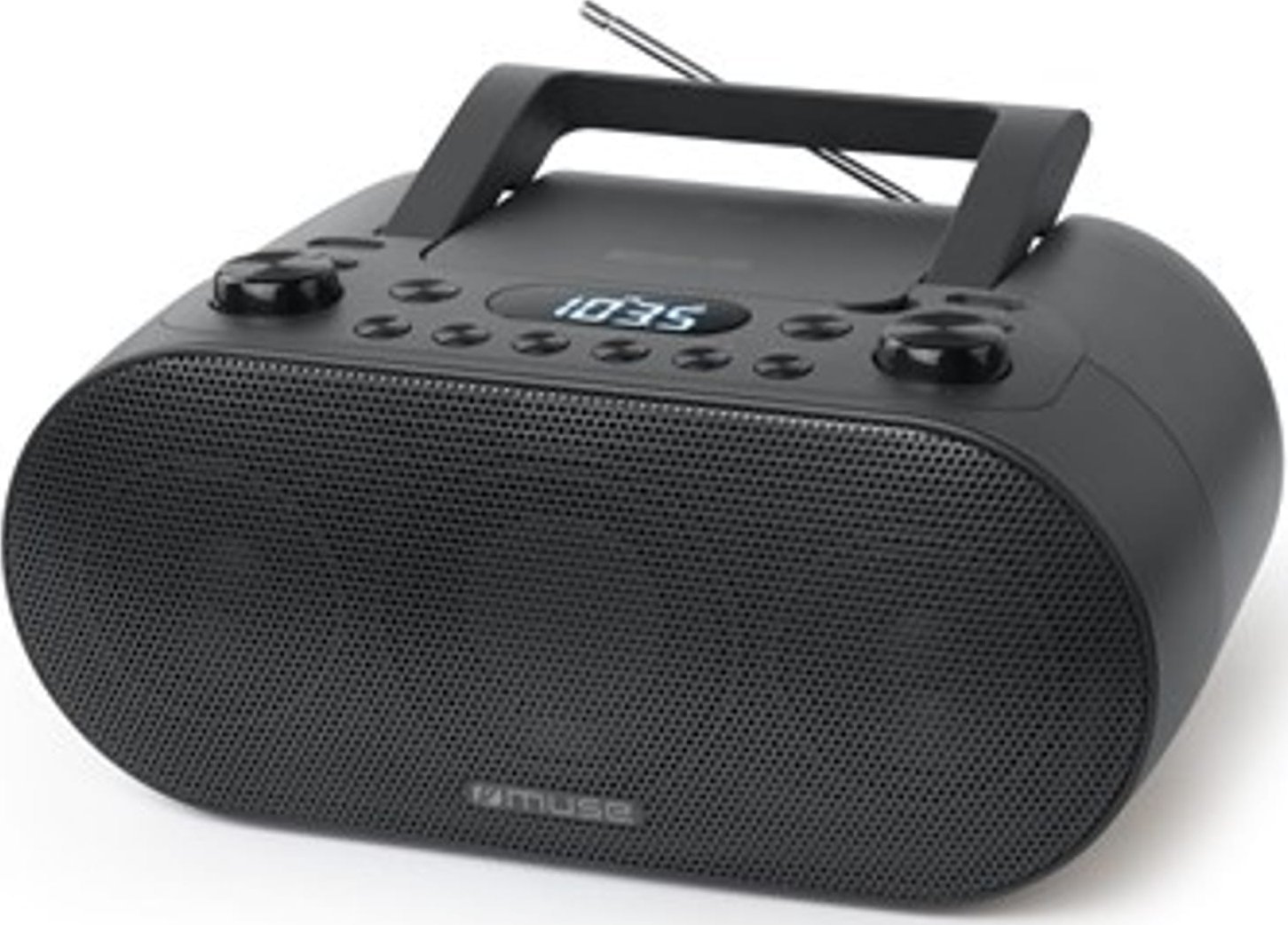 Radio Muse Muse | Přenosné rádio s Bluetooth a USB portem | M-35BT | AUX v | Černý