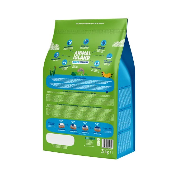 ANIMAL ISLAND Super salmon - suché krmivo pro psy - 3kg