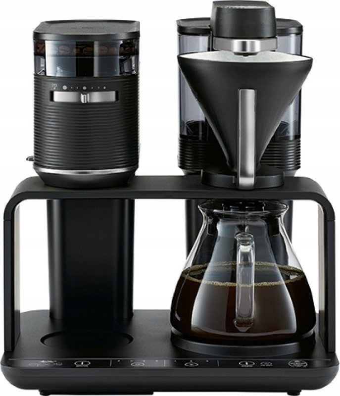 Melitta Kávovar Drip Melitta - EPOS černá a stříbrná - Kávovar na překapávání s vestavěným mlýnkem