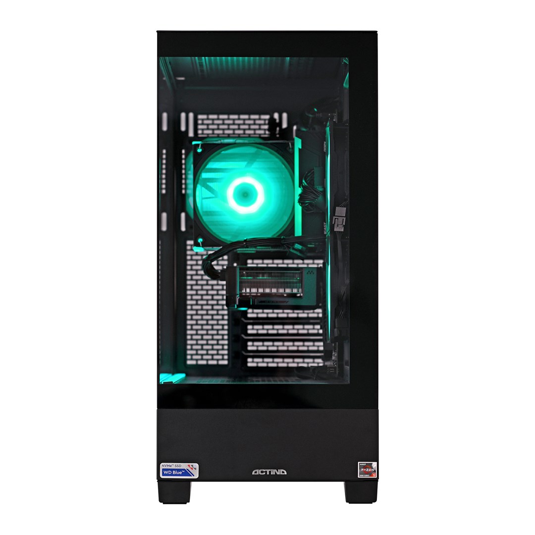 Actina 5901443383628 PC AMD Ryzen™ 5 5600X 32 GB DDR4-SDRAM 1 TB SSD AMD Radeon RX 6600 Midi Tower Černá