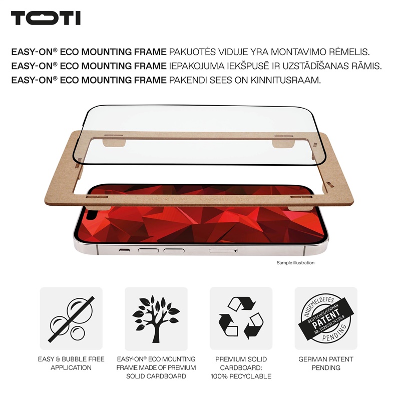 Ochranné sklo Toti Premium iPhone 15/15 Pro/16