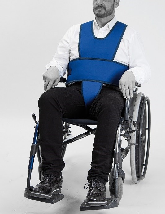 5bodový zádržný popruh pre invalidné vozíky L