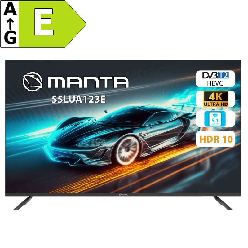 MANTA 55LUA123E, Smart LED TV 55  4K UHD