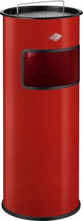 Wesco Odpadkový koš Odpadkový koš Wesco s popelníkem červený 30l Popelník Wesco