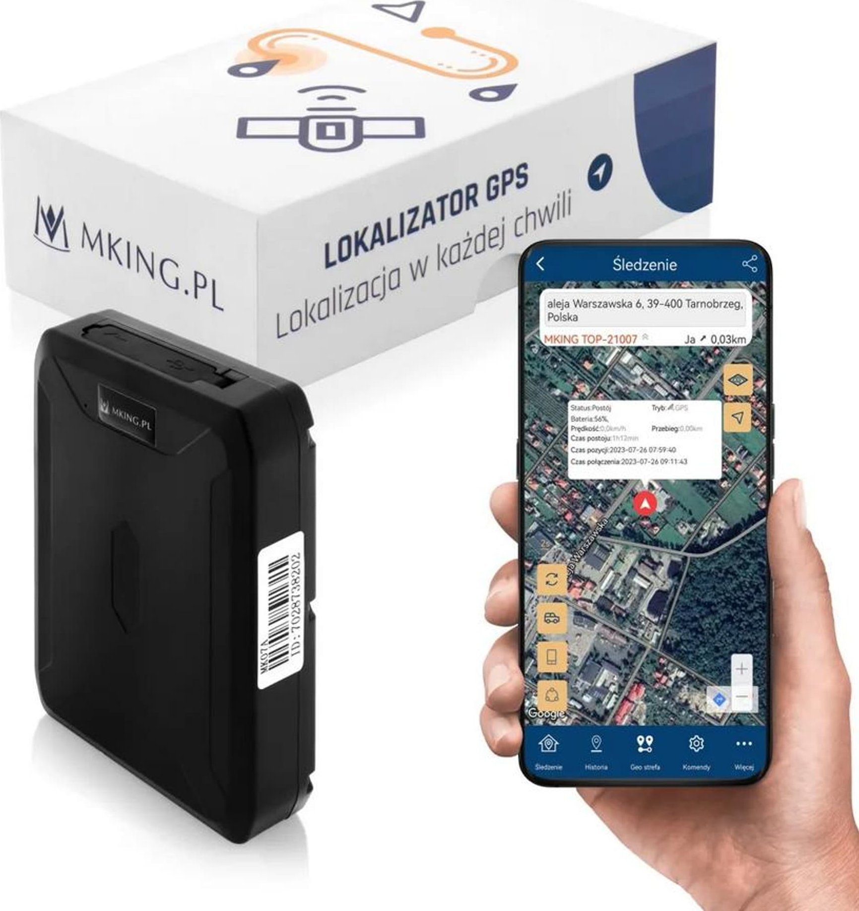 GPS modul GPS lokátor Mking MK07A 120denní sledování magnetem odposlech